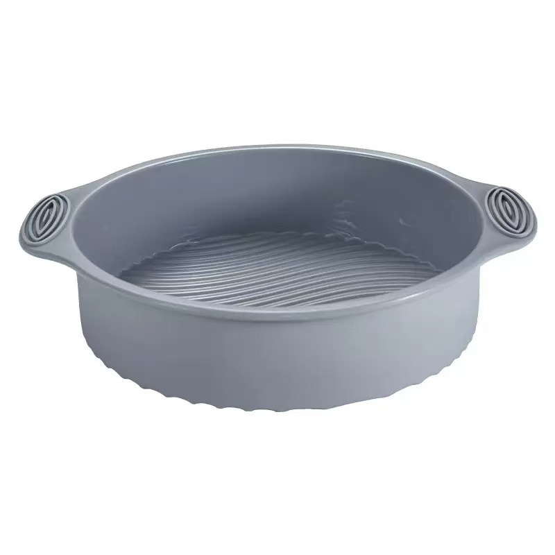 Gris nordique : assiette ronde avec oreilles