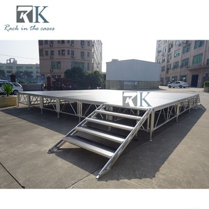 Scène de concert extérieure en aluminium avec plateforme en bois détachable 4ft*8ft en promotion - Product Image 2