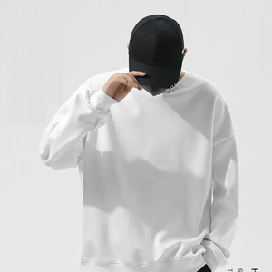 Jersey de punto unisex-Suéter de cuello redondo con hombros caídos con impresión de logotipo personalizado - Product Image 2