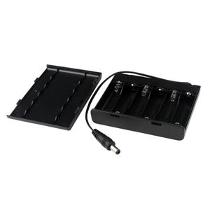 Support de piles GZ-3039 pour 6 piles AA, boîtier ABS 9V avec connecteur en cuivre et prise DC, support de piles 6AA avec connecteur - Product Image 2