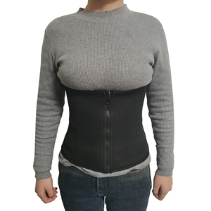 Vendita calda donna ventre controllo in Neoprene stomaco sudore dimagrante cintura Sauna Trimmer vita con cinghie con cerniera - Product Image 3