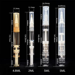 Stylo vide rechargeable personnalisé de 2 ml, 4,8 ml, 5 ml pour huile à cuticules, stylo transparent à clic pour brillant à lèvres, stylo d'emballage blanc dentaire pour adultes - Product Image 2