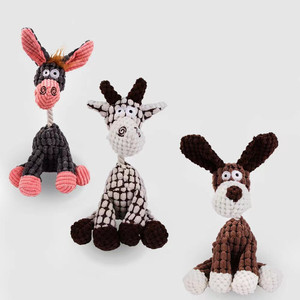 Fabricants vendant des produits pour animaux de compagnie, jouet en peluche pour chien écologique et couineur avec corde, motif de dessin animé, utilisation en intérieur - Product Image 5
