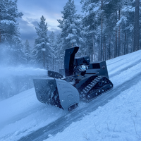 Équipement de déneigement à distance sur chenilles, industriel et commercial, portée de 12 m, OEM, pour parkings