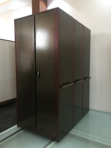 Meubles de bureau industriels et commerciaux, rayonnage de stockage intelligent en acier avec portes verrouillables et espace compact - Product Image 6