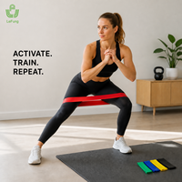 Juego de Mini Bandas de Resistencia TPE de Cinco Niveles OEM ODM con Bolsa de Transporte para Fitness en Casa y Programas de Marca Privada