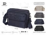 Borsa a Tracolla Orizzontale da Uomo in Materiale Oxford con Chiusura a Cerniera per Uso Lavorativo - Product Image 1