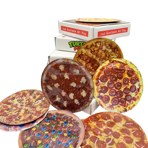 Disponibile: Confezione Speciale Cali Pack da 3,5g, 8 Pezzi, a Forma di Pizza, Sacchetti Ziplock Fustellati per Erbe Secche, Set di Scatole per Imballaggio Alimentare - Product Image 6