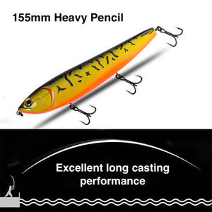 Xida 155mm Yüzen Kalem Tipi Yem 42g Üst Su Yüzeyi Stickbait Üst Su Yüzeyi Kalem Tipi Balıkçılık Yemi 155mm 42g Yüzen Stickbait Levrek ve GT için - Product Image 5