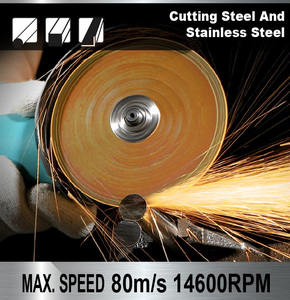 Sumo <span class=keywords><strong>4</strong></span> Inch 107Mm 60 Grit Vàng Mỏng Cắt Đĩa 2 Đôi Lưới Cao Mài Mài Mài Công Cụ Máy Xay Cắt Bánh Xe Đĩa Cho Không Gỉ 1Mm - Product Image 4