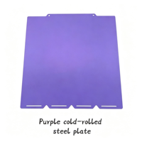 Pelat Cetak Dingin untuk Snapmaker U1 270x270mm Pelat Baja Pegas Magnetik Warna Pink Ungu Biru Kustom Suku Cadang Printer 3D