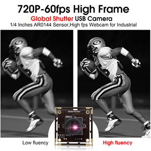 Usb2 ad alta velocità 720p 60fps globale di scatto della <span class=keywords><strong>macchina</strong></span> <span class=keywords><strong>fotografica</strong></span> con 5-50mm varifocale obiettivo zoom per la <span class=keywords><strong>Macchina</strong></span> di Visione - Product Image 5