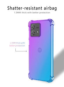 Pour Moto <span class=keywords><strong>Edge</strong></span> 40 Neo Case, Clear Cute Gradient Antichoc Corner Soft TPU Phone Cases Cover pour <span class=keywords><strong>Motorola</strong></span> Moto <span class=keywords><strong>Edge</strong></span> 40 Neo - Product Image 4
