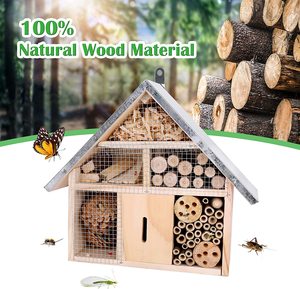 Mason Bees ผีเสื้ออาศัยอยู่กลางแจ้งไม้แมลงโรงแรมแมลงบ้านสำหรับเต่าทอง - Product Image 4
