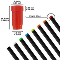Nocks d'arc à queue plate pour flèches de carbone ID7.6mm OD8.8mm, accessoires pour flèches de carabine à poulies