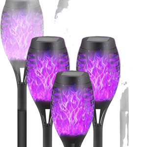Lámpara Solar con Efecto de Llama Xinhuiyuan, Luz de Jardín para Exteriores, 7 Colores Cambiantes, Blanco Cálido, Azul, Violeta, Iluminación LED para Paisajes - Product Image 4