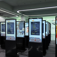 Écran LCD interactif d'intérieur OEM ODM 43 pouces, format 16:9, luminosité 500 nit, contrôle IR, fonctionnement 24/7, moniteur d'affichage numérique