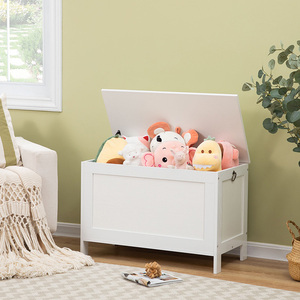 Baúl de Almacenamiento Blanco al por Mayor, Camión de Almacenamiento de Juguetes de Madera Blanca Moderna <span class=keywords><strong>para</strong></span> Organizar Juguetes, Caja de Almacenamiento de <span class=keywords><strong>Ropa</strong></span> de Madera, Banco de Almacenamiento - Product Image 3