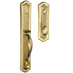 Serrure de porte intérieure en cuivre pur, silencieuse, pour chambre, style américain et européen, en cuivre massif, pour porte en bois dorée - Product Image 3