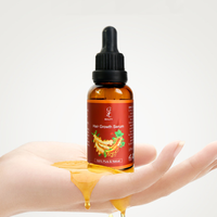 Huile de croissance capillaire naturelle au gingembre sauvage OEM pour hommes noirs, traitement de haute qualité, huile réparatrice capillaire à l'huile d'argan du Maroc