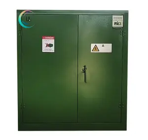 Capacité 500kva 2500kva 400v à 11kv intensifier le transformateur compact d'immersion d'huile verte de couleur
