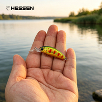Leurre de pêche 35mm 3.5g, diverses couleurs, pour toutes les couches d'eau, avec longue paleteuse, type Minnow coulant, leurre dur