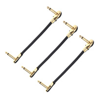 Câble de Microphone Audio à Double pliage, 635mm, pour instrument de musique professionnel, câbles pour instrument de basse
