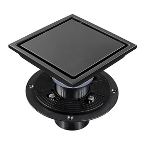 Desagüe de Ducha Cuadrado de 6 Pulgadas, Diseño Moderno, Acabado Pulido, Fácil Instalación para Cuarto de Baño - Product Image 1