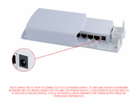 Extensor PoE 1 Entrada 4 Salidas, 1000Mbps, 30w, Adaptativo, Resistente al Agua, Repetidor Exterior de Larga Distancia, Switch PoE Full-Duplex para Cámaras CCTV