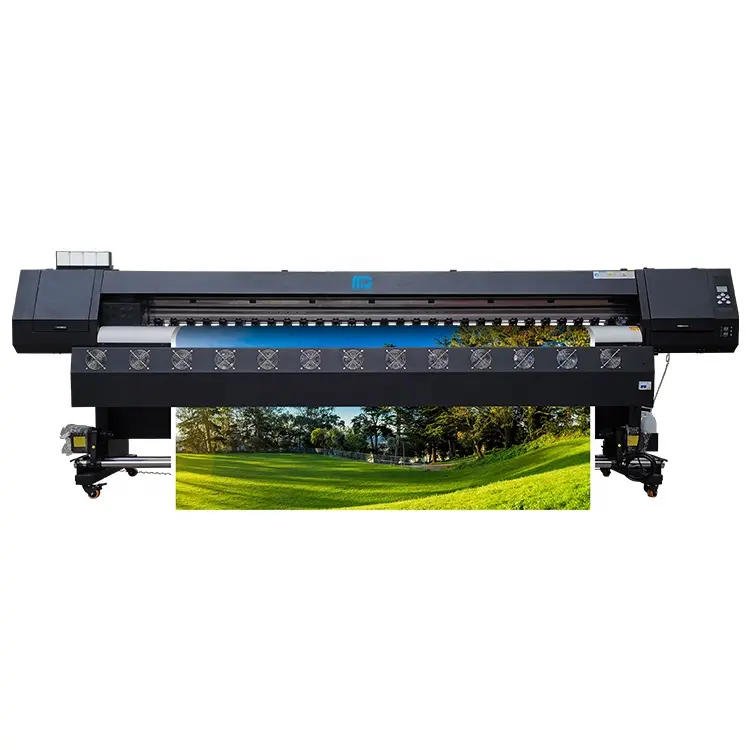 10 Feet 3.2m large format vinyl sticker printing machine the best quality printer i3200 printhead tarpaulin flex banner in China