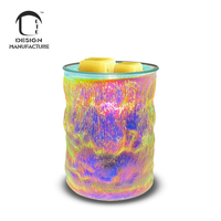 Lampe électrique et diffuseur de parfum en verre artistique blanc moderne de qualité supérieure pour maison intelligente et hôtel, avec veilleuse colorée