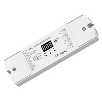 DMX512 Décodeur 4CH 5A PWM CV RDM DMX 512 Décodeur 12V 24V DC Simple Couleur CT RVB RGBW A MENÉ LE Contrôleur De Bande 4 en 1 Conducteur