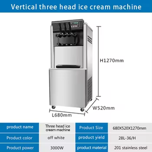 New 3 Flavor Commercial Automatic Soft Serve <b>Ice</b> <b>Machine</b> Italian Creme Making Machinery for Business <b>Ice</b> <b>Machine</b> - Product Image 4