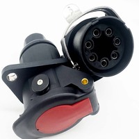 Connecteur ABS EBS standard ISO 7638 à 7 broches 24V WH, compatible avec les camions lourds, les tracteurs, les remorques, les systèmes de freinage des véhicules, pièces de rechange