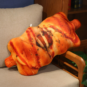 Juguetes de peluche de pan de simulación grande y largo, trigo entero, grano grueso, pan de sésamo, salchicha, almohada, muñeca baguette, cojín para sofá - Product Image 5