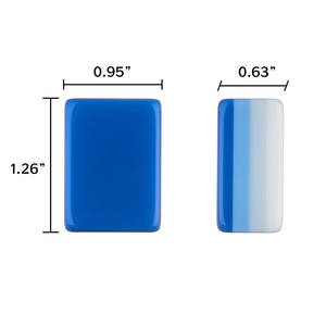 HIMORE - Juego de 160 Fichas de Mahjong Americanas de Acrílico Premium de 4 Capas, Color Azul, Grabado Personalizado, Estilo Oh My Mahjong - Product Image 5