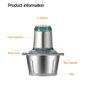 Igname pilonnage machine pilon igname mélangeur en acier inoxydable robot culinaire 500w viande bon hachoir électrique - Product Image 4
