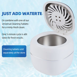 Limpiador Ultrasónico UV Portátil con Logotipo Personalizado para Productos Dentales, Retenedores, Alineadores, Aparatos de Ortodoncia, Uso Doméstico - Product Image 6