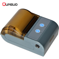 Imprimante thermique portable Bluetooth Qun Suo QS5803 Mini, imprimante de reçus sans fil, imprimante d'étiquettes USB avec RS232, imprimante POS 58 mm