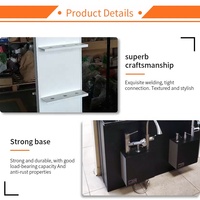 Support mural personnalisé grande capacité pour robinet de douche suspendu, présentoir pour appareils de salle de bain