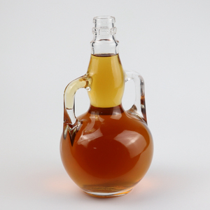 Mini bouteille en verre de forme spéciale 480ML, pour alcool, pour boissons, vin, Whisky, liquide, avec couvercle à vis, deux poignées, pour porte-bagages - Product Image 5