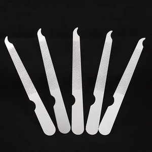 Lime à ongles en acier inoxydable, bande de polissage pour ongles, bloc de ponçage, lime à ongles domestique, bande de polissage double face pour ongles en gros - Product Image 2