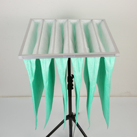 Filtre à poche électrostatique en fibres pour la filtration des poussières submicroniques dans les systèmes de ventilation des unités de traitement d'air (UTA)
