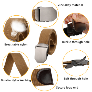 Usine personnalisée hommes toile réglable en alliage de Zinc boucle en métal devoir outil de travail en plein air <span class=keywords><strong>ceinture</strong></span> de taille <span class=keywords><strong>Camouflage</strong></span> <span class=keywords><strong>ceinture</strong></span> tactique - Product Image 3