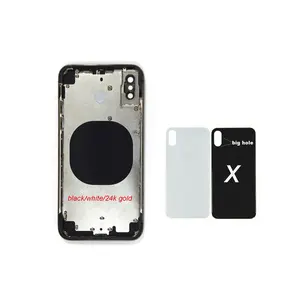 Iphone x 후방 주거 작은 부속을 가진 주문 색깔 OEM 24kt 24k 금을 위해