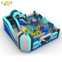 JOYFUL FUN Parc gonflable multifonctionnel commercial pour enfants avec toboggan et jeux d'extérieur