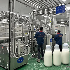 Nhà máy sữa chua hoàn toàn tự động Máy chế biến sữa chua hoàn thành dây chuyền sản xuất sữa chua sữa nhỏ - Product Image 1