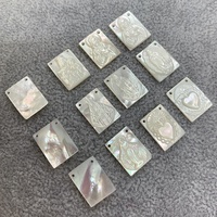 Pendentifs et breloques religieux en nacre naturelle, représentant Jésus et la Vierge de Guadalupe, pour la fabrication de bijoux, bracelets et colliers