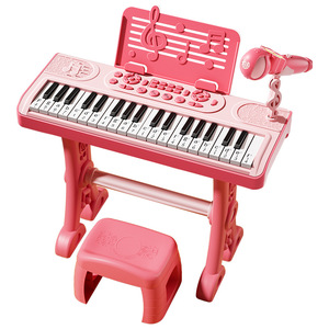 Clavier musical électronique en plastique <span class=keywords><strong>BDMUSIC</strong></span> BD-375 à 37 touches, jouet piano avec microphone intégré, haut-parleur, 16 rythmes - OEM/ODM, logo personnalisé - Product Image 4
