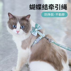 สายจูงแมวสำหรับฤดูร้อน, เชือกจูงแมวป้องกันการหลุดรอด, สายรัดแมวน่ารัก, ผู้ผลิตโซ่จูงแมวขายส่ง - Product Image 5